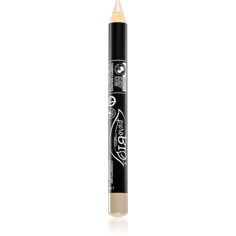 puroBIO Cosmetics Concealer pencil овлажняващ коректор с молив цвят 19 Greenish Green 2