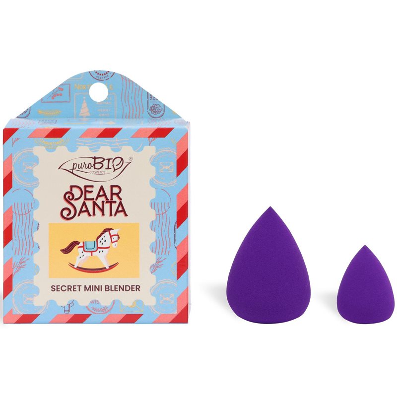 puroBIO Cosmetics Dear Santa SECRET гъба за фон дьо тен 2 бр. в подаръчна опаковка 2 бр. на ниска цена