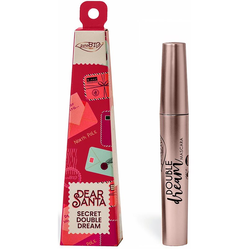 puroBIO Cosmetics Dear Santa SECRET спирала с дълготраен ефект в подаръчна опаковка 10 мл.