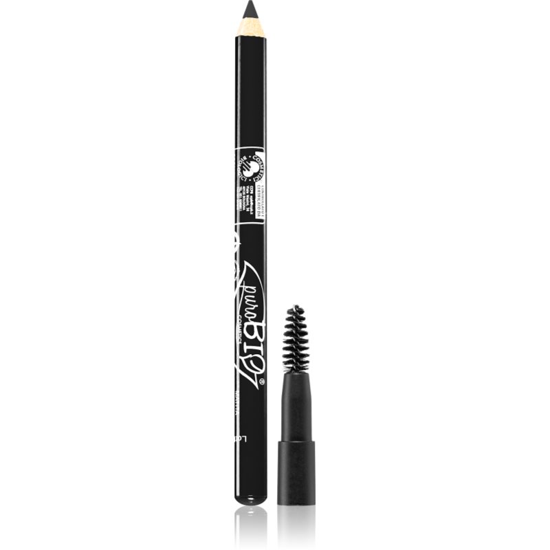 puroBIO Cosmetics Eye & Eyebrow универсален молив за очи и вежди цвят 48 Coal 1.3 гр.