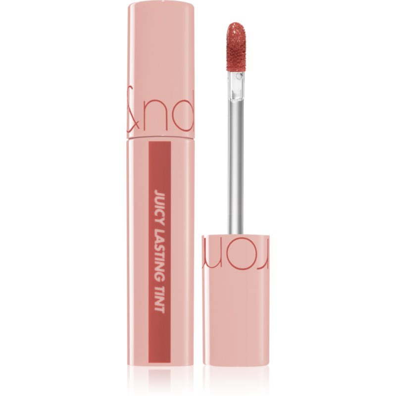 rom&nd Juicy Lasting силно пигментиран блясък за устни цвят #23 Nucadamia 5