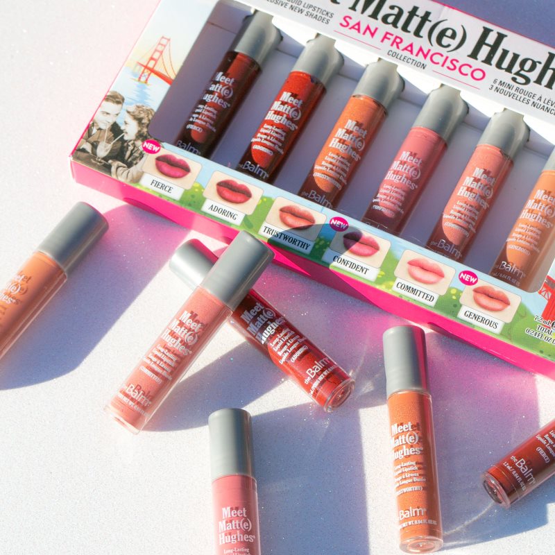 theBalm Meet Matt(e) Hughes Mini Kit San Francisco комплект течно червило за дълготраен ефект - Image 7
