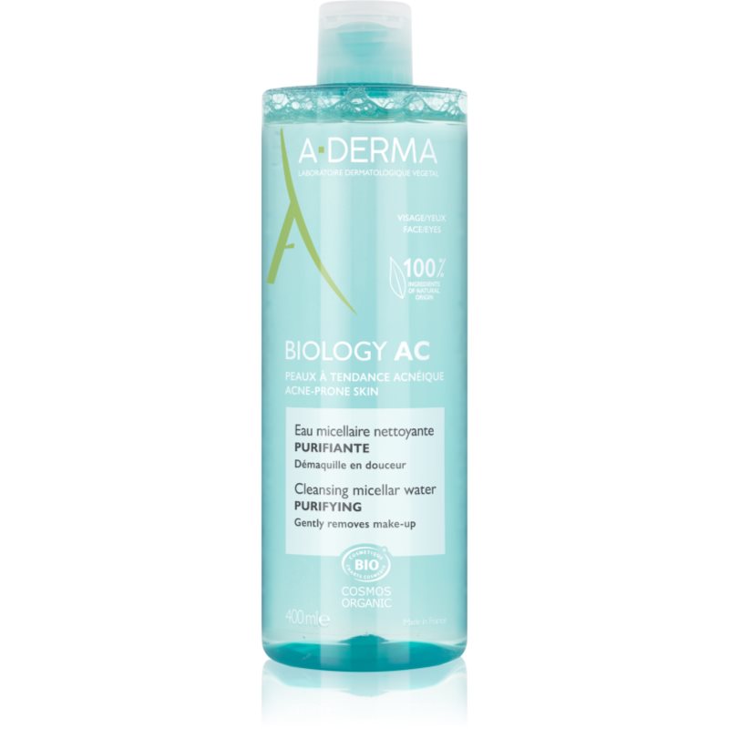 A-Derma Biology нежна почистваща мицеларна вода 400 мл.