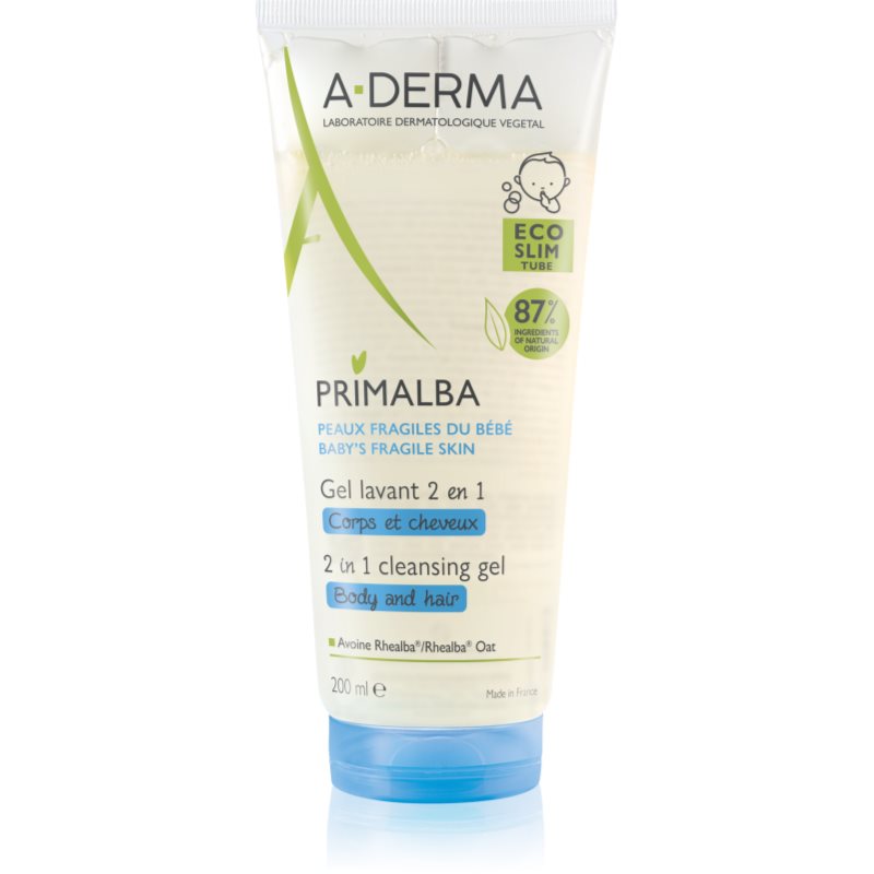 A-Derma Primalba Baby миещ гел за тяло и коса за деца 200 мл.