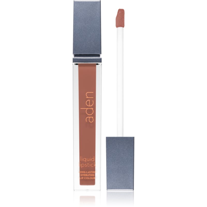 Aden Cosmetics Liquid Lipstick течно червило цвят 02 Milk Chocolate 7 мл.