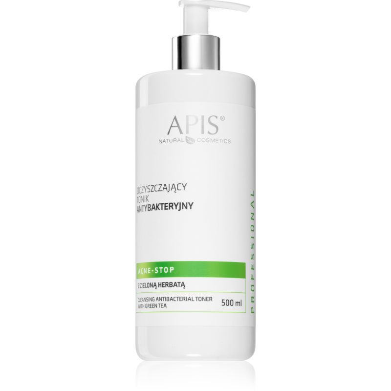 Apis Natural Cosmetics Acne-Stop Home TerApis успокояващ почистващ тоник за мазна и проблемна кожа 500 мл.