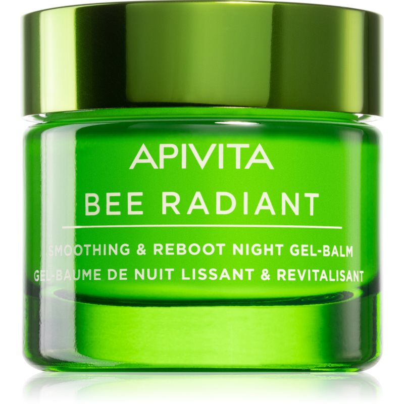 Apivita Bee Radiant Night Gel-Balm нощен детоксикиращ и изглаждащ гел-балсам 50 мл.
