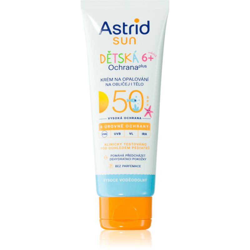 Astrid Sun детски крем за слънчеви бани SPF 50 75 мл.