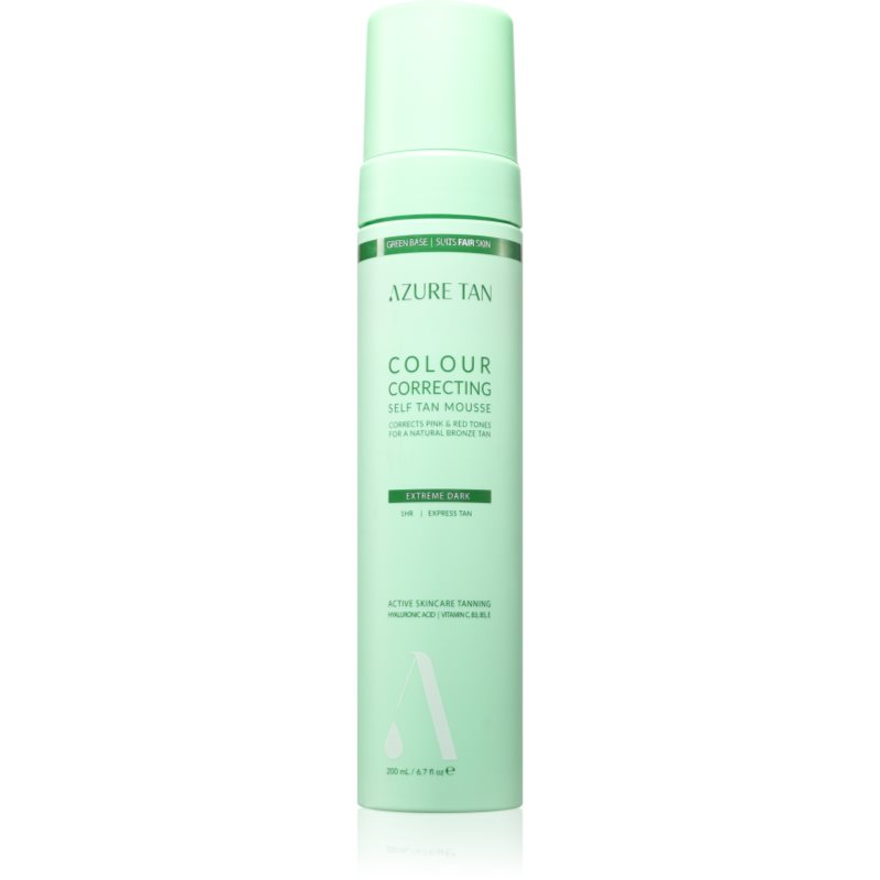 Azure Tan Green Base автобронзант-мус за тяло цвят Extreme Dark 200 мл.