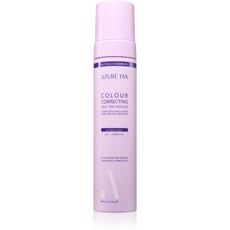 Azure Tan Violet Base автобронзант-мус за тяло цвят Extreme Dark 200 мл.