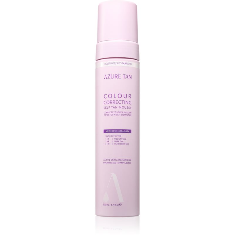 Azure Tan Violet Base автобронзант-мус за тяло цвят Medium to Ultra Dark 200 мл.