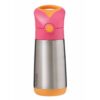 B.Box Thermos термос със сламка Pink Orange 350 мл.