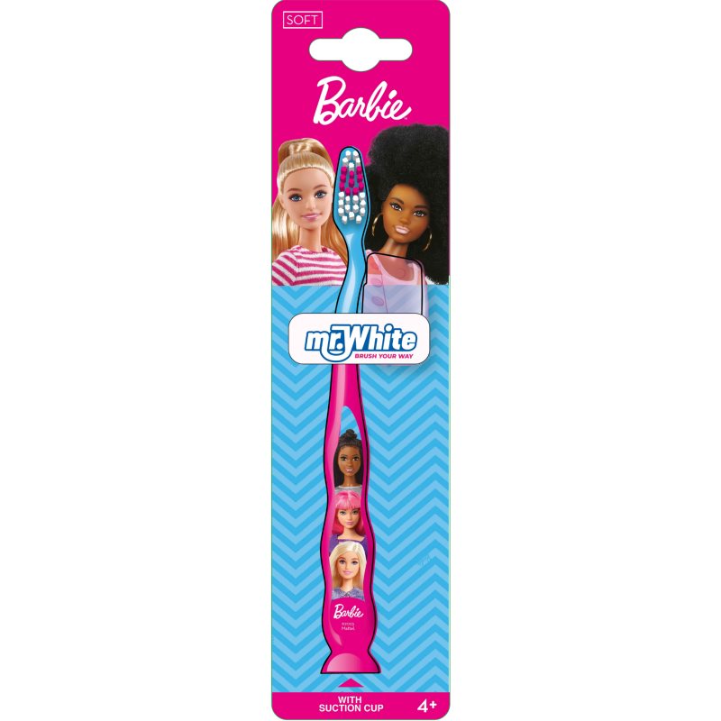 Barbie Mr.White четки за зъби с вендуза за деца 4+ 1 бр.