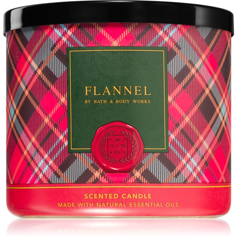 Bath & Body Works Flannel ароматна свещ 411 гр.