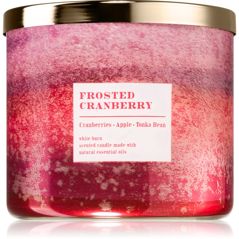 Bath & Body Works Frosted Cranberry ароматна свещ 411 гр.