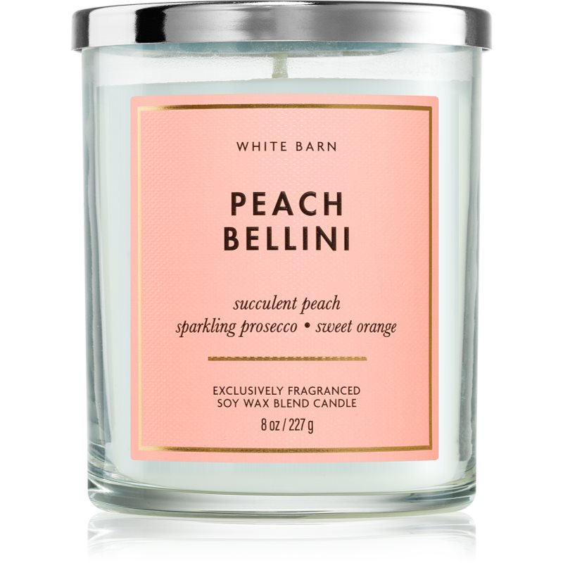 Bath & Body Works Peach Bellini ароматна свещ 227 гр.