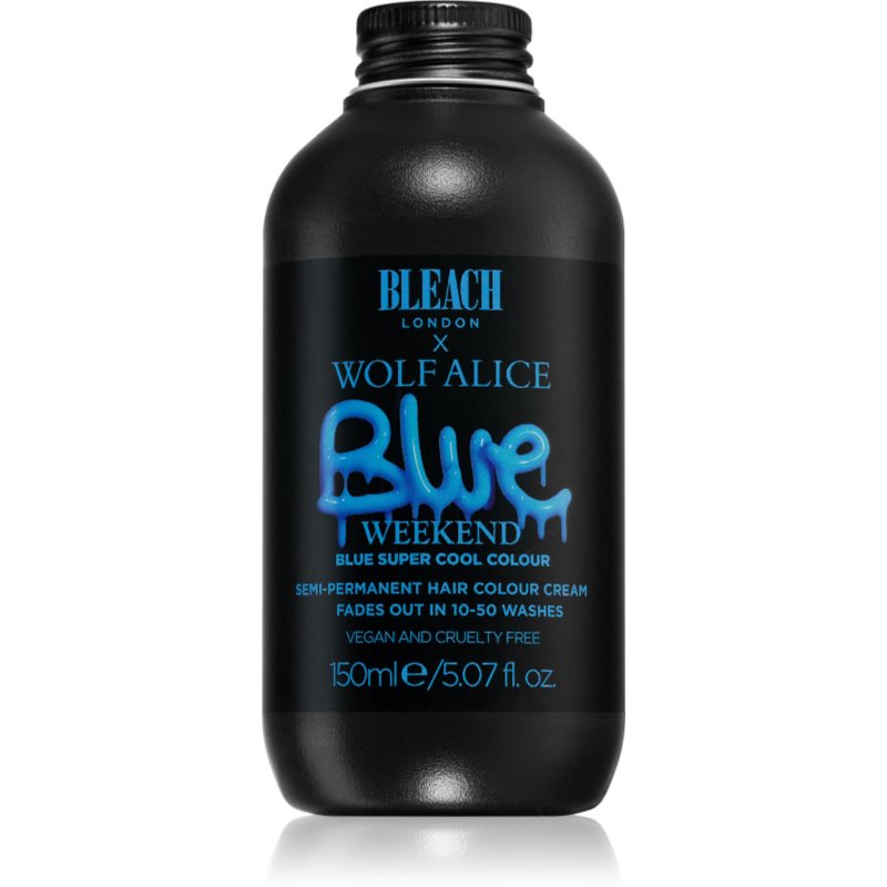 Bleach London Super Cool полу-перманента боя за коса цвят Blue Weekend 150 мл.