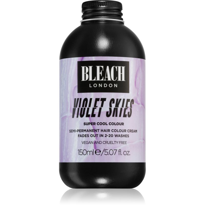 Bleach London Super Cool полу-перманента боя за коса цвят Violet Skies 150 мл.