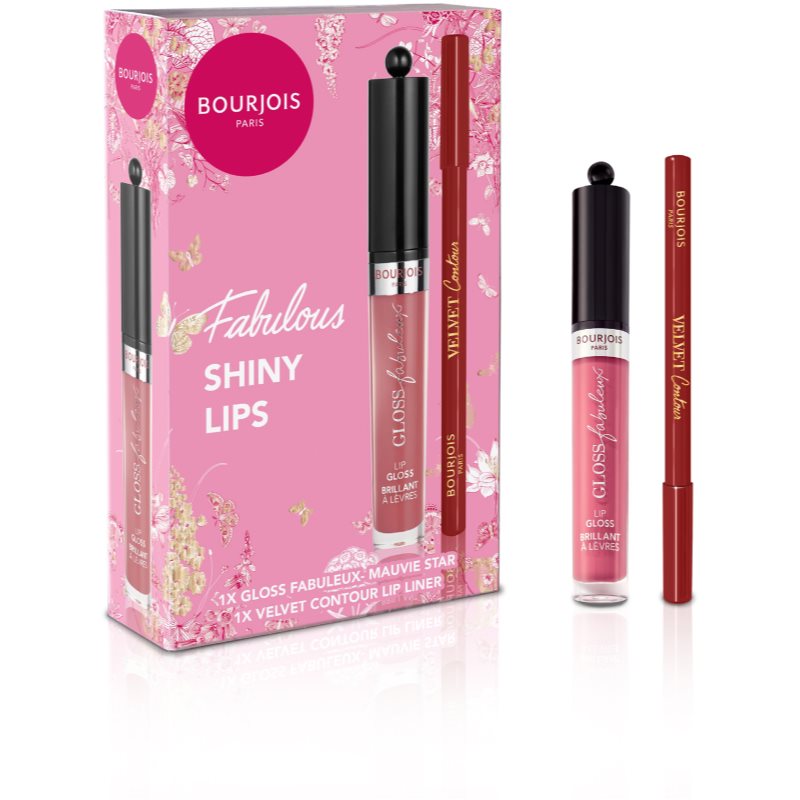 Bourjois Fabulous Shiny Lips подаръчен комплект за устни 09