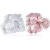 Brushworks Satin Scrunchies Pink & White ластици за коса