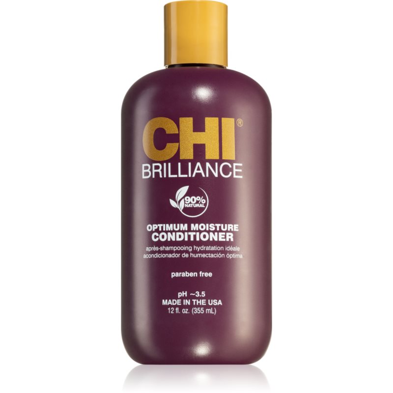 CHI Brilliance Optimum Moisture Conditioner хидратиращ балсам за суха и увредена коса 355 мл.