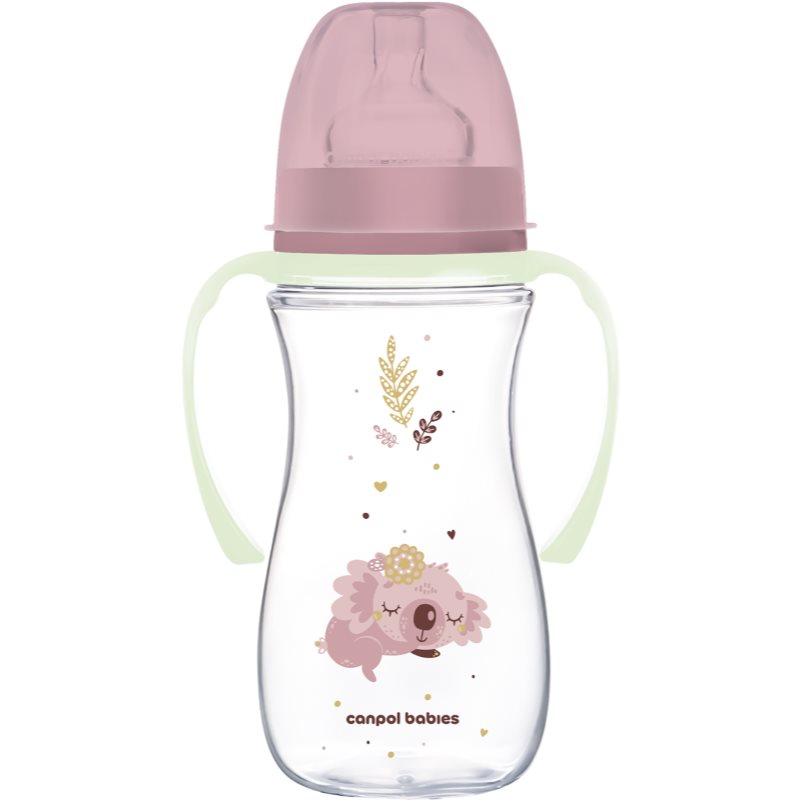 Canpol babies EasyStart Sleepy Koala 300 ml бебешко шише 12 m+ Pink 300 мл. на ниска цена