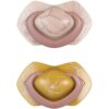 Canpol babies Light Touch Gold биберон 0-6m Pink 2 бр.