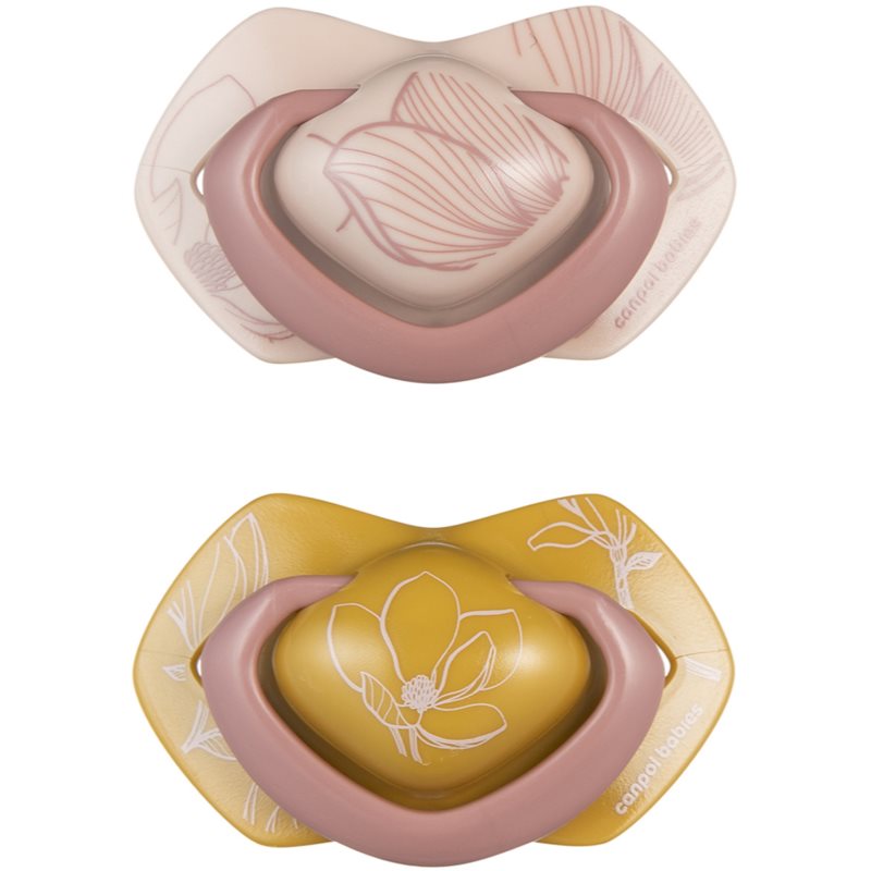 Canpol babies Light Touch Gold биберон 18m+ Pink 2 бр. на ниска цена