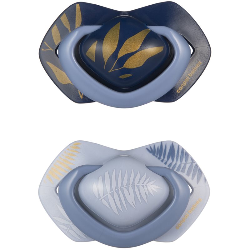 Canpol babies Light Touch Gold биберон 6-18m Blue 2 бр. на ниска цена