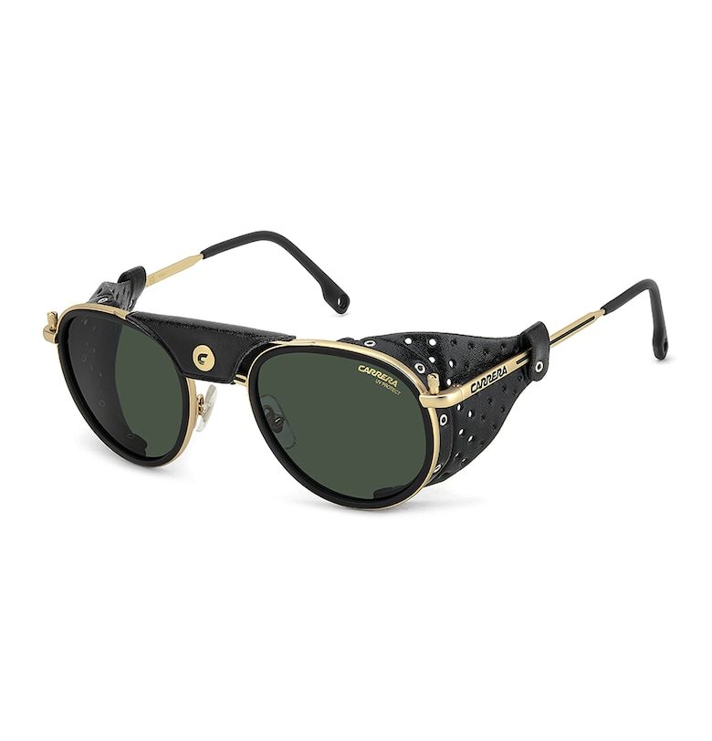 Carrera Слънчеви очила Aviator с кожа - Златист - Черен -