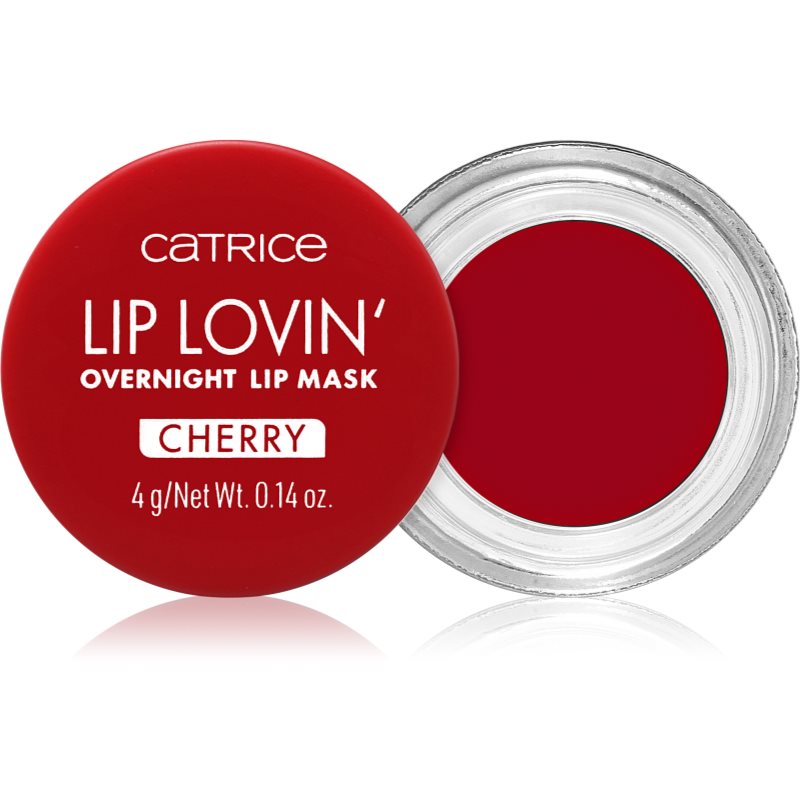 Catrice Lip Lovin' хидратираща маска за устни за нощ цвят 020 Cherry Pop 4 гр.