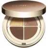 Clarins Ombre 4 Colour Eye Palette палитра сенки за очи за дълготраен ефект цвят 04 - Brown Sugar Gradation 4