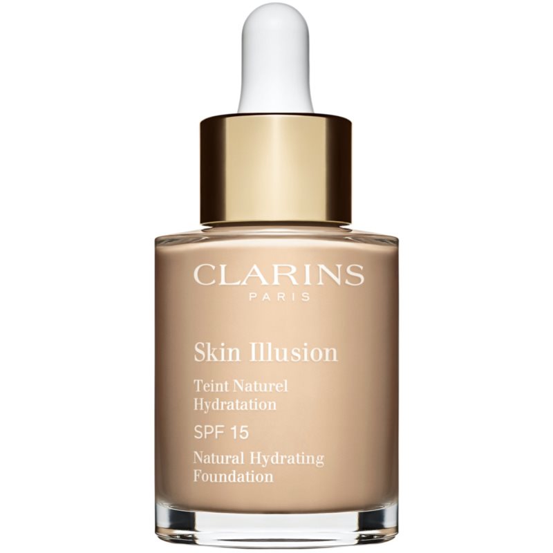 Clarins Skin Illusion Natural Hydrating Foundation озаряващ хидратиращ фон дьо тен SPF 15 цвят 105N Nude 30 мл. на ниска цена
