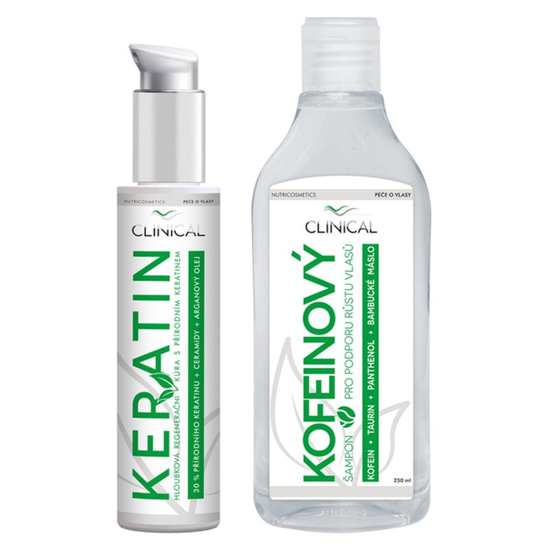 Clinical Keratin treatment + Caffeine shampoo комплект за мъже и жени