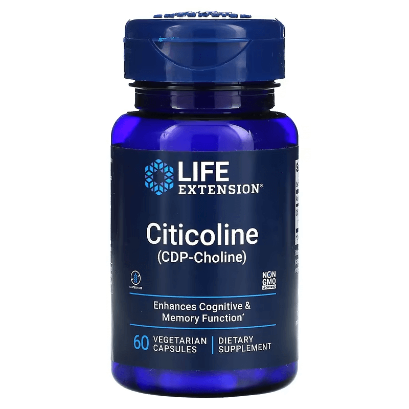 Cognizin® CDP Choline / Цитиколин 250 mg х 60 капсули Life Extension