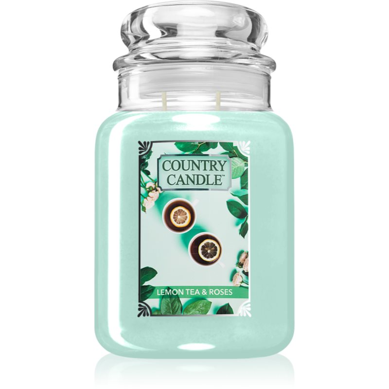 Country Candle Lemon Tea & Roses ароматна свещ 737 гр.