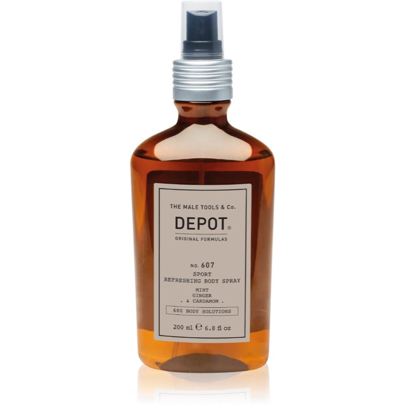 Depot No. 607 Sport Refreshing Body Spray освежаващ спрей за тяло за мъже 200 мл.