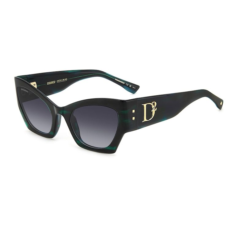 Dsquared Слънчеви очила Cat-Eye - Черен - Тъмнозелен -