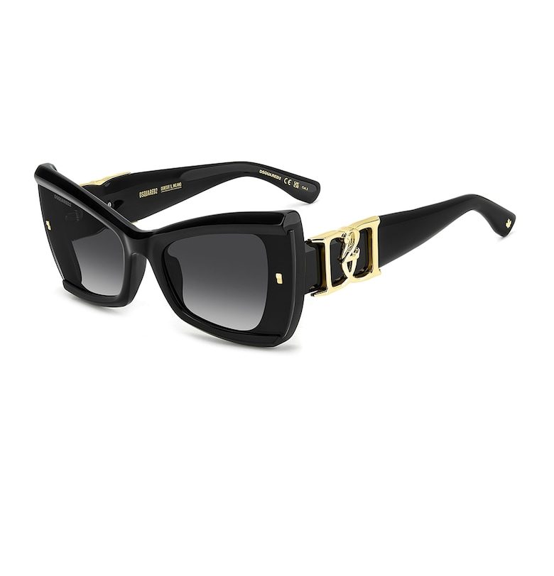 Dsquared Уголемени слънчеви очила Cat-Eye - Черен -