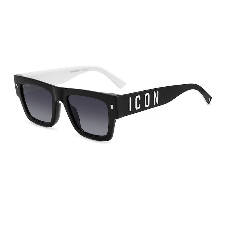 Dsquared Унисекс слънчеви очила Wayfarer с градиента - Бял - Черен -