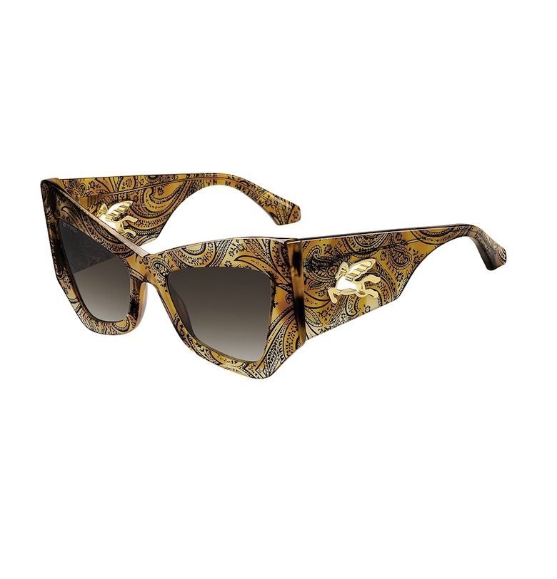 ETRO Слънчеви очила Butterfly с градиента - Черен - Camel -