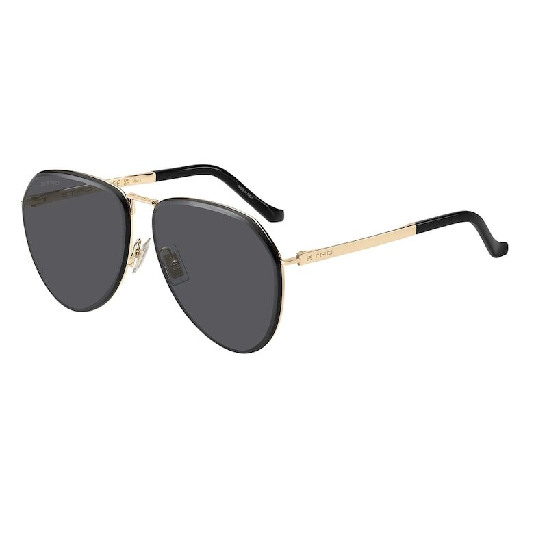 ETRO Унисекс слънчеви очила Aviator - Розово златисто -