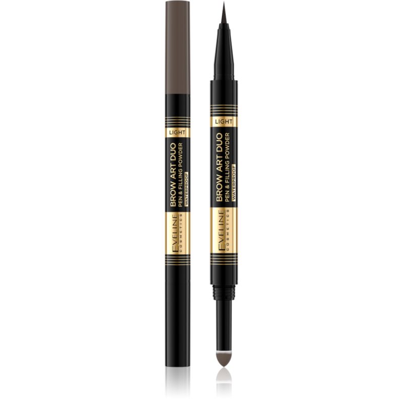 Eveline Cosmetics Brow Art Duo двустранен молив за вежди цвят Light 8 гр.