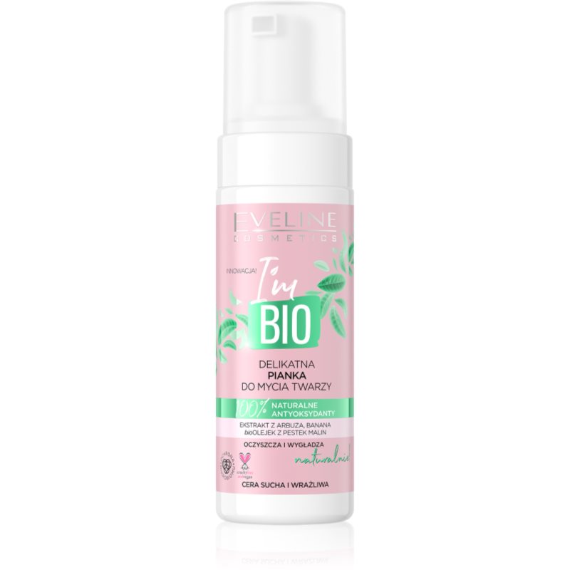 Eveline Cosmetics I'm Bio нежна почистваща пяна за суха и чувствителна кожа 150 мл.