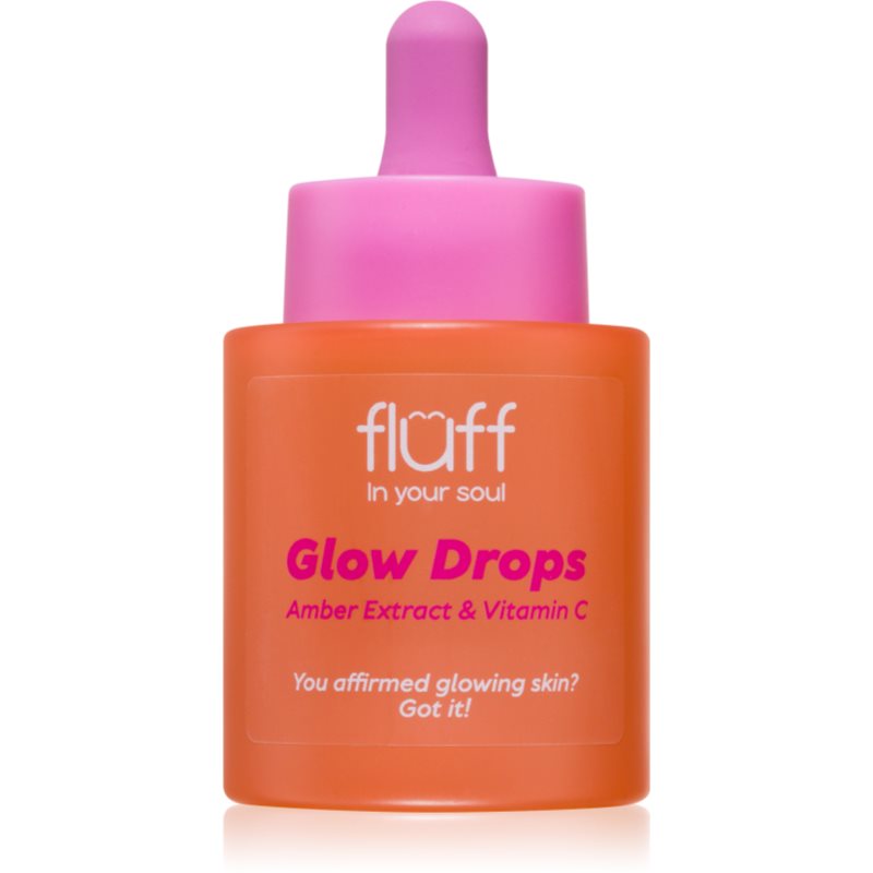 Fluff Glow Drops озаряващ серум с витамин С Amber Extract 30 мл.