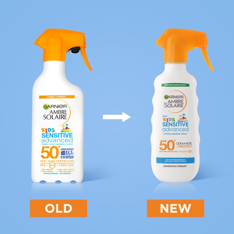 Garnier Ambre Solaire Sensitive Advanced защитен спрей за деца SPF 50+ 270 мл. на ниска цена