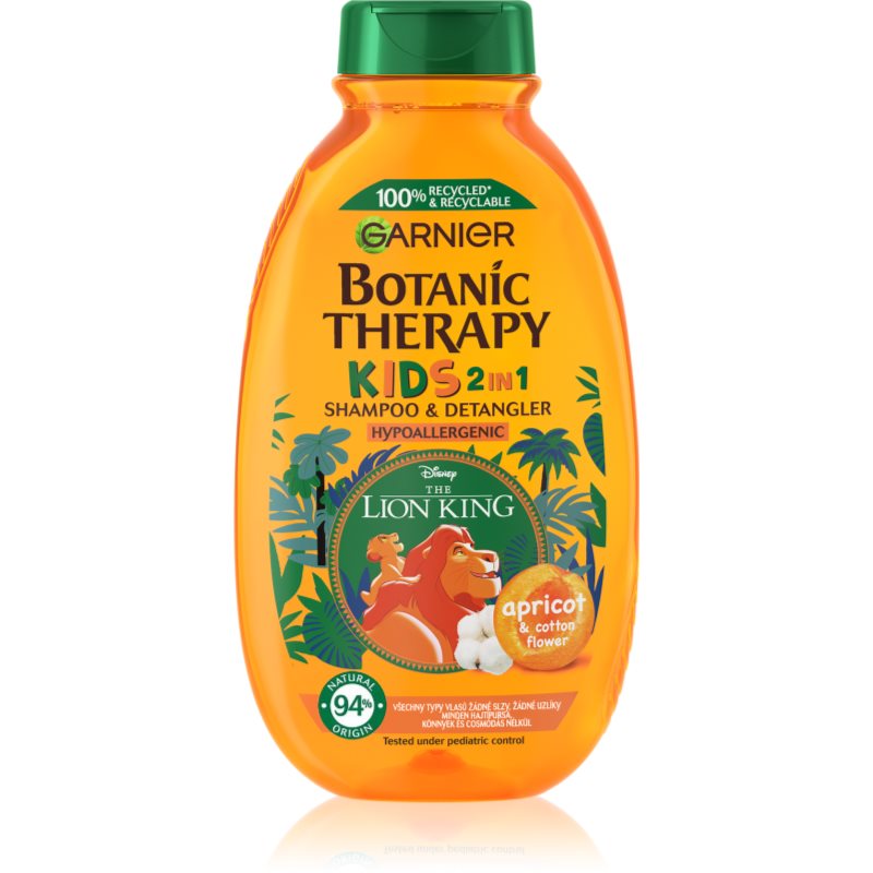Garnier Botanic Therapy Disney Kids шампоан и балсам 2 в1 за по-лесно разресване на косата за деца  400 мл.