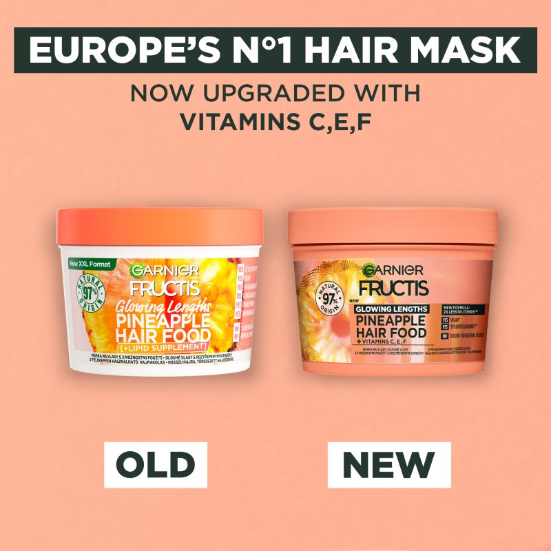 Garnier Fructis Pineapple Hair Food маска за коса за цъфтяща коса 400 мл. на ниска цена