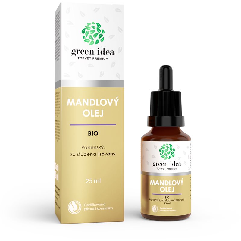 Green Idea Organic almond oil бадемово олио студено пресовано 25 мл.