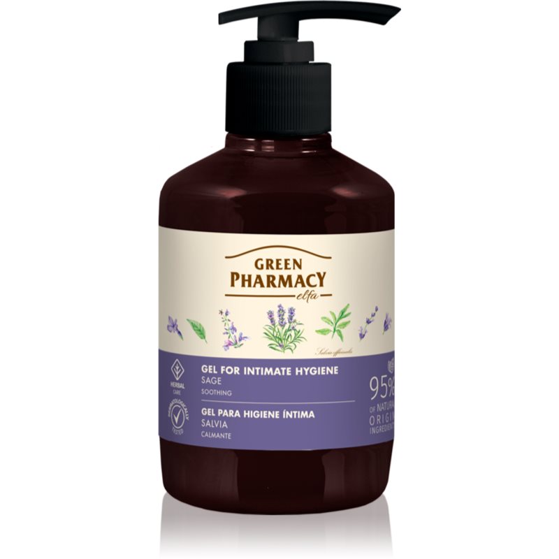 Green Pharmacy Sage & Thyme Gel for Intimate Hygiene успокояващ гел за интимна хигиена 370 мл.